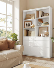 Tall 180 cm Bookcase with 3 Adjustable Shelves for Home or Office Storage by Vasagle