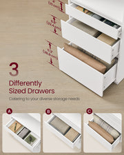 Tall 180 cm Bookcase with 3 Adjustable Shelves for Home or Office Storage by Vasagle