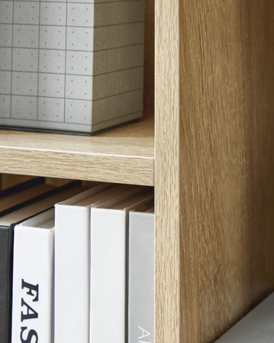 Wooden 5 Shelf Bookcase with Open Storage for Living Room or Office by Vasagle