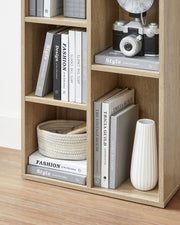 Wooden 5 Shelf Bookcase with Open Storage for Living Room or Office by Vasagle