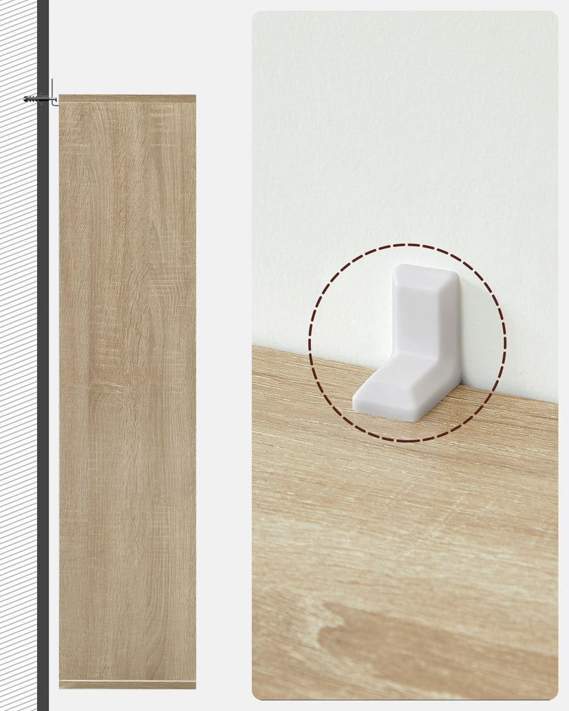 Wooden 5 Shelf Bookcase with Open Storage for Living Room or Office by Vasagle