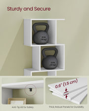 6 Cube Bookshelf Room Divider with Open Storage Shelves for Home Office by Vasagle