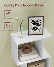 6 Cube Bookshelf Room Divider with Open Storage Shelves for Home Office by Vasagle