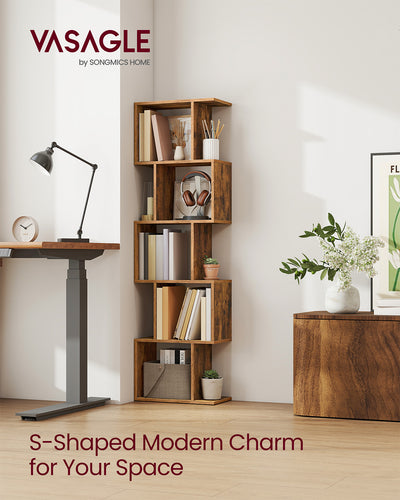 Cube Shelf Bookcase and Room Divider with Open Storage for Home or Office by Vasagle