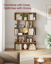 Cube Shelf Bookcase and Room Divider with Open Storage for Home or Office by Vasagle