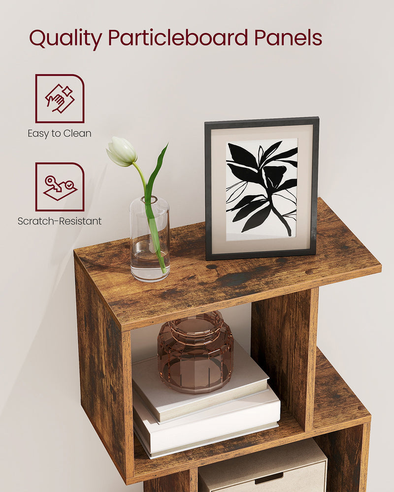 Cube Shelf Bookcase and Room Divider with Open Storage for Home or Office by Vasagle