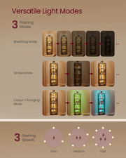 5 Tier Corner Bookcase with Adjustable LED Lights in Ebony Black Wood Finish by Vasagle