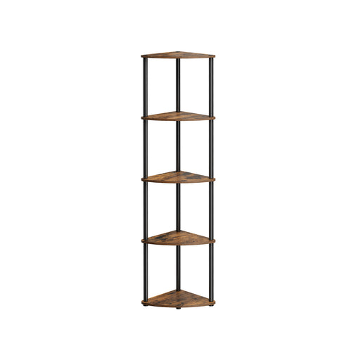 5 Tier Corner Shelf Unit Freestanding Storage Rack Toolless Assembly by Songmics Home