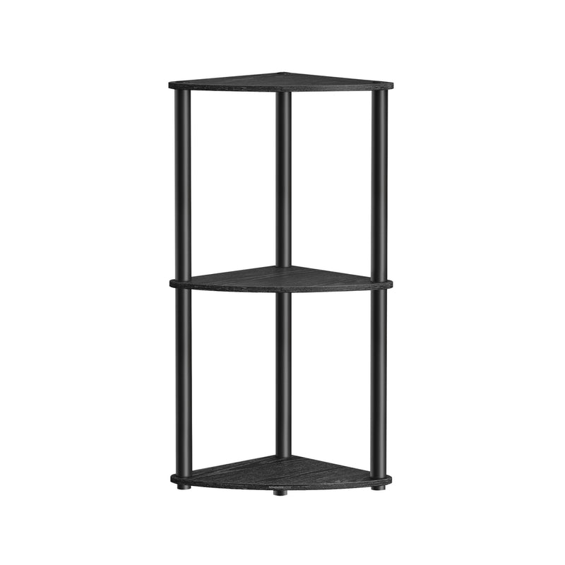 Black Songmics Home 5-tier toolless shelving unit, full view