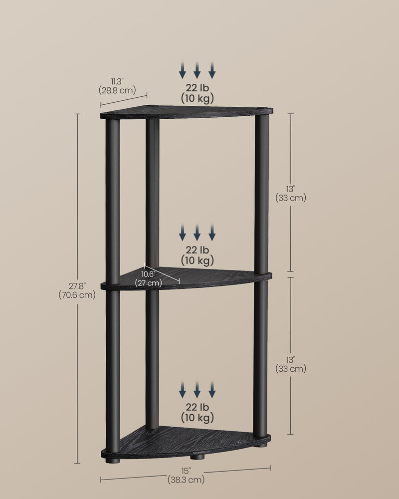 Songmics Home shelving unit set up in garage