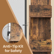 Brown Tree Shaped Bookcase with 13 Open Shelves for Home or Office Storage by Vasagle