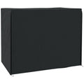 Black Three Seater Swing Chair Cover 220 x 125cm Waterproof Protection For Garden Use