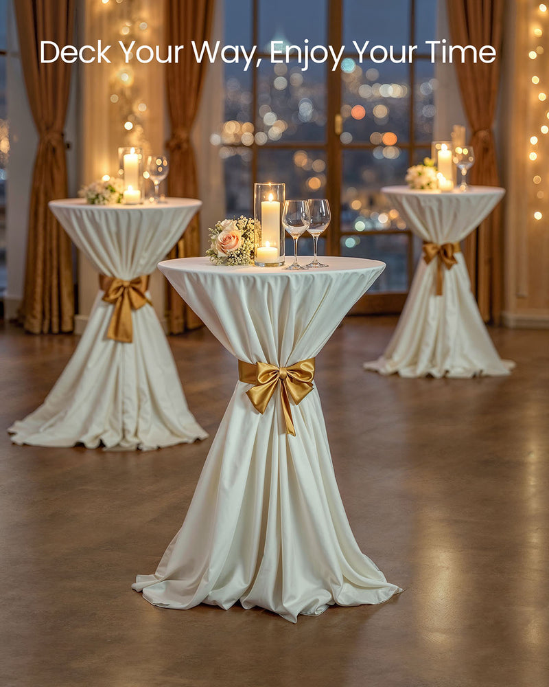 Cloud White Round Coffee Table with Matte White Finish for Living Room by Vasagle