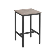 Square Tall Bar Table with Sturdy Metal Frame for Kitchen or Dining Room by Vasagle