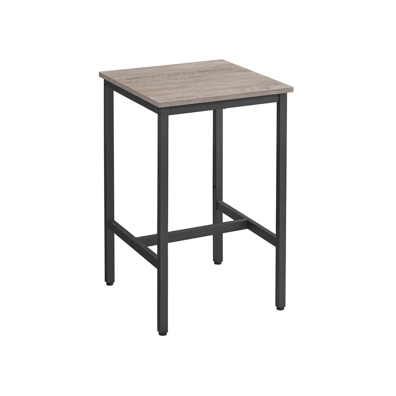 Square Tall Bar Table with Sturdy Metal Frame for Kitchen or Dining Room by Vasagle