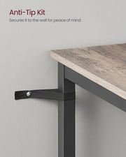 Square Tall Bar Table with Sturdy Metal Frame for Kitchen or Dining Room by Vasagle