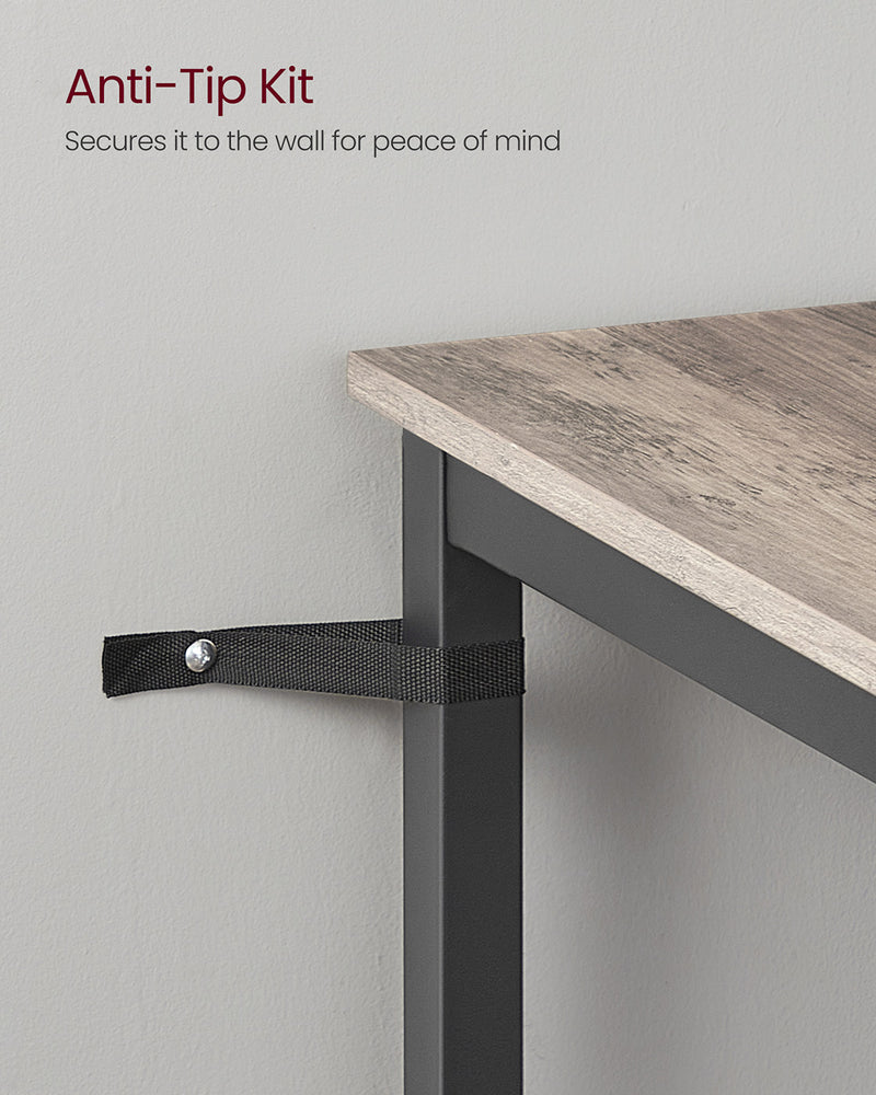 Square Tall Bar Table with Sturdy Metal Frame for Kitchen or Dining Room by Vasagle