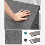 Extra Large 142L Collapsible Laundry Basket with Handles for Bedroom and Bathroom by Songmics