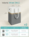 Set of 2 Collapsible Laundry Hampers 110L Slate Grey Foldable Storage Baskets by Songmics