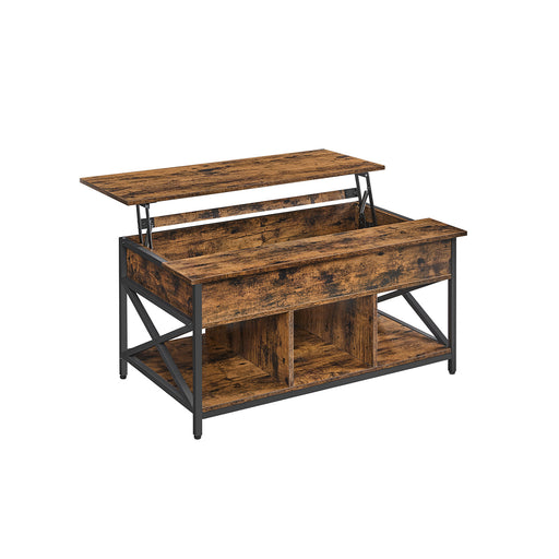 Lift Top Coffee Table with Hidden Storage and Adjustable Tabletop for Living Room by Vasagle