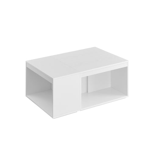Set of 3 White Customisable Coffee Tables for Living Room or Lounge by Vasagle