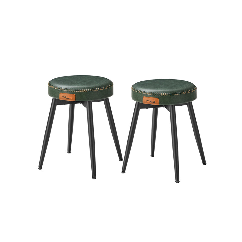 Set of 2 Upholstered Dining Chairs with Cushioned Seats in Modern Design by Vasagle