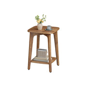 Wooden Side Table with Storage Shelf for Living Room or Bedroom by Vasagle