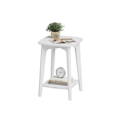 Wooden Side Table with Storage Shelf for Living Room or Bedroom by Vasagle