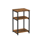 3 Tier Side Table with Storage Shelves and Sturdy Steel Frame for Living Room by Vasagle