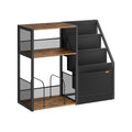 3 Tier Record Player Stand with Storage Holds Up to 140 Vinyl Albums by Vasagle