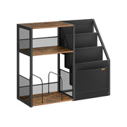 3 Tier Record Player Stand with Storage Holds Up to 140 Vinyl Albums by Vasagle