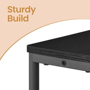 Narrow Side Table with USB Charging Station and 3 Tiers with Magazine Rack by Vasagle