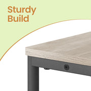 Narrow Side Table with USB Charging Station and Storage Shelves for Living Room by Vasagle