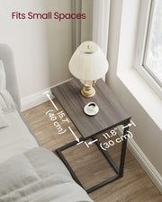 White Dressing Table with LED Mirror and Adjustable Brightness Lighting by Vasagle