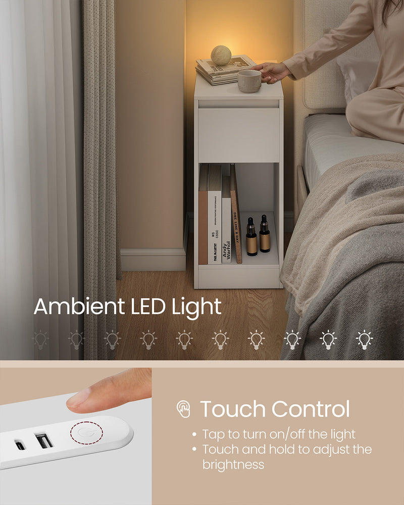 Record player stand with vinyl storage and three tier shelf for living room by Vasagle