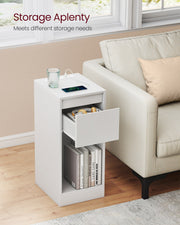 Record player stand with vinyl storage and three tier shelf for living room by Vasagle