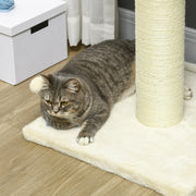 Cat Tree Tower with Sisal Scratching Post and Rest Platforms for Indoor Cats Cream