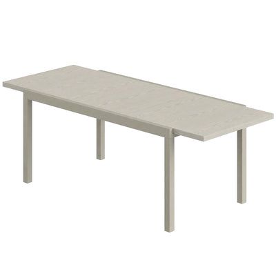 Extendable Outdoor Dining Table for Flexible Garden Entertaining Light Grey Wood Effect Outsunny