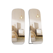 Full Length Standing Mirror with Rounded Corners for Bedroom or Hallway by Songmics