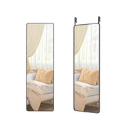 Full Length Mirror 120 x 40 cm Over Door or Wall Mounted in Ink Black by Songmics