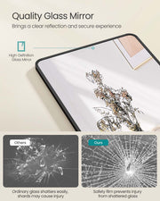 Full Length Standing Mirror 150 x 40 cm Rectangular Design in Ink Black by Songmics