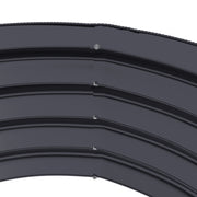 Set of 2 Raised Metal Garden Beds in Dark Grey with Safety Edging Easy to Assemble