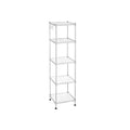 Three Tier Silver Bathroom Shelf Freestanding Storage Rack for Towels and Toiletries by Songmics