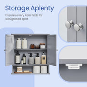 Wall Mounted Bathroom Cabinet with Mirror and Adjustable Shelf by Vasagle