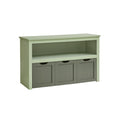 Kids Toy Storage Organiser with Wheels in Laurel Green 102 cm Wide by Vasagle