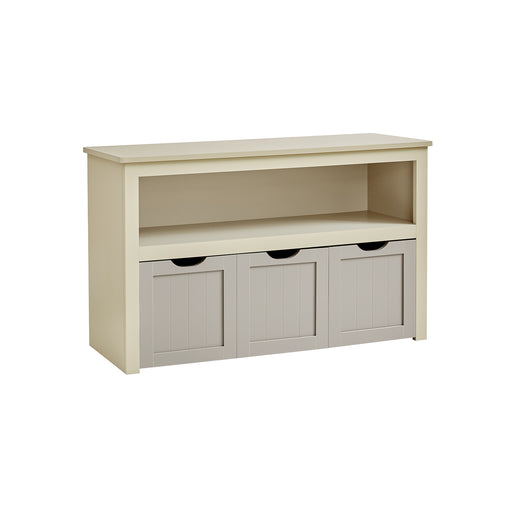 Kids Toy Storage Organiser with Wheels in Sand Beige 102 cm Wide by Vasagle