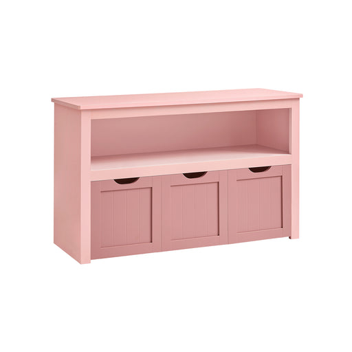 Rolling Toy Storage Organiser for Kids in Jelly Pink 102 cm Wide by Vasagle