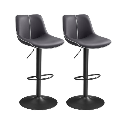 Set of 2 Adjustable Swivel Bar Stools with Footrest for Kitchen and Dining by Vasagle VASAGLE