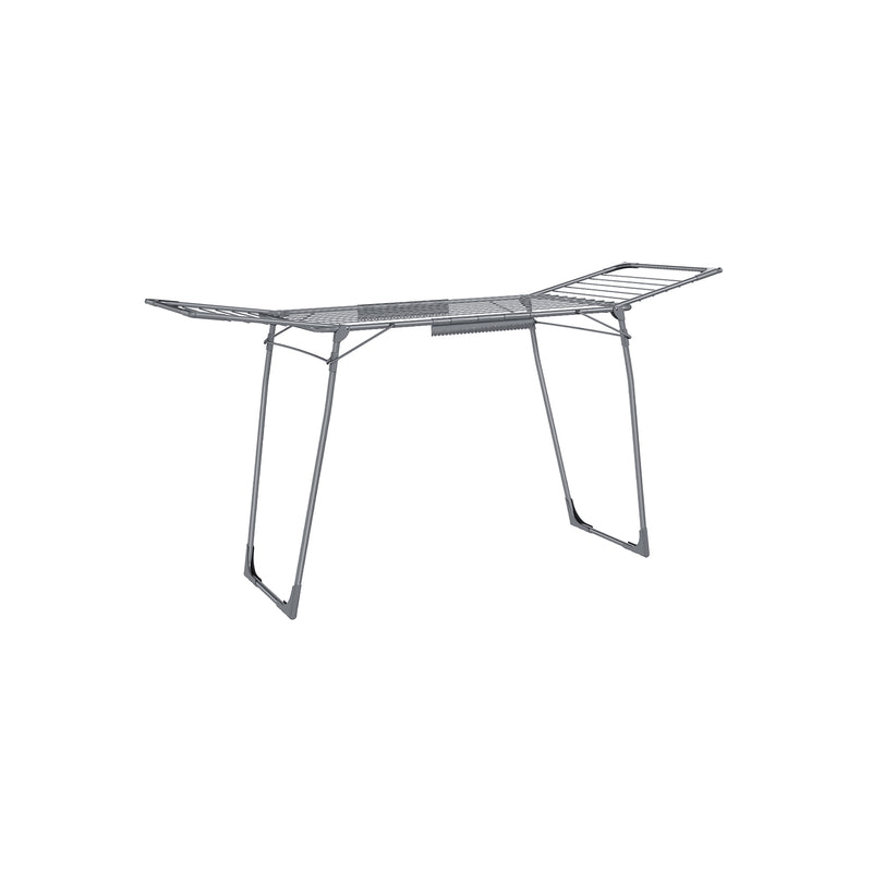 Foldable Winged Clothes Airer with Drying Rack 56 cm Wide Rust Resistant by Songmics