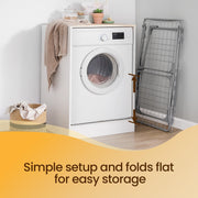 Foldable Clothes Drying Rack Space Saving Laundry Airer for Indoor and Outdoor Use by Songmics
